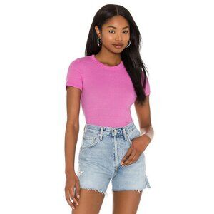 💕MICHAEL STARS💕 Fallon Shine Tee ~ Fandango Pink One Size NWOT